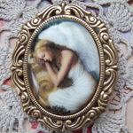 porcelain cameo tile  with serene angel